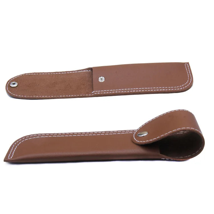 1Pcs Wooden Professional Manual Shaver Straight Edge Stainless Steel Sharp Barber Razor Folding Shaving Beard Cutter