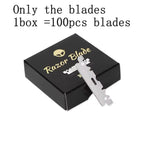 1Pcs Wooden Professional Manual Shaver Straight Edge Stainless Steel Sharp Barber Razor Folding Shaving Beard Cutter