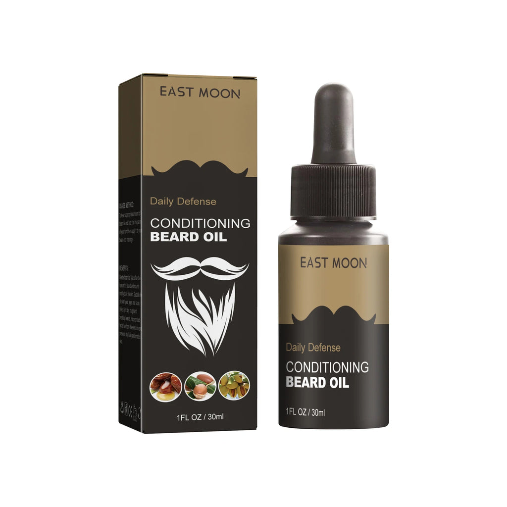 30ml Facial Hair Beard Growth Oil Serum For Men's Thick Soft Smooth Beard Oil Natural Moisturizing Beard Grooming Oil Beard Care