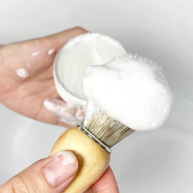Gentle Mint Scented Handmade Shaving Soap for Men – Smooth, Non-Irritating Beard Shave Cream