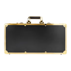 Golden Carrying Case Clippers High-capacity Storage Box Double Layer Hairdressing Organizer Without logo Case Barbershop Tools