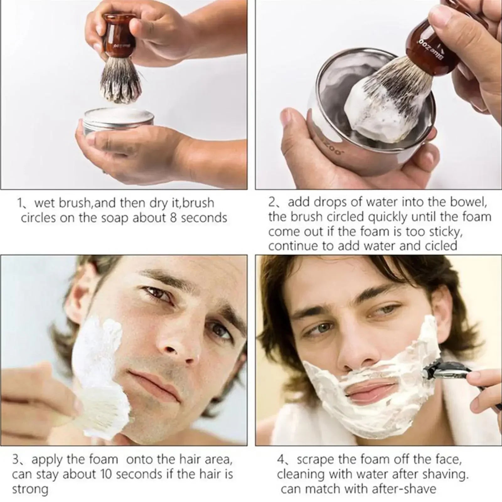 Gentle Mint Scented Handmade Shaving Soap for Men – Smooth, Non-Irritating Beard Shave Cream