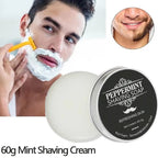 Gentle Mint Scented Handmade Shaving Soap for Men – Smooth, Non-Irritating Beard Shave Cream