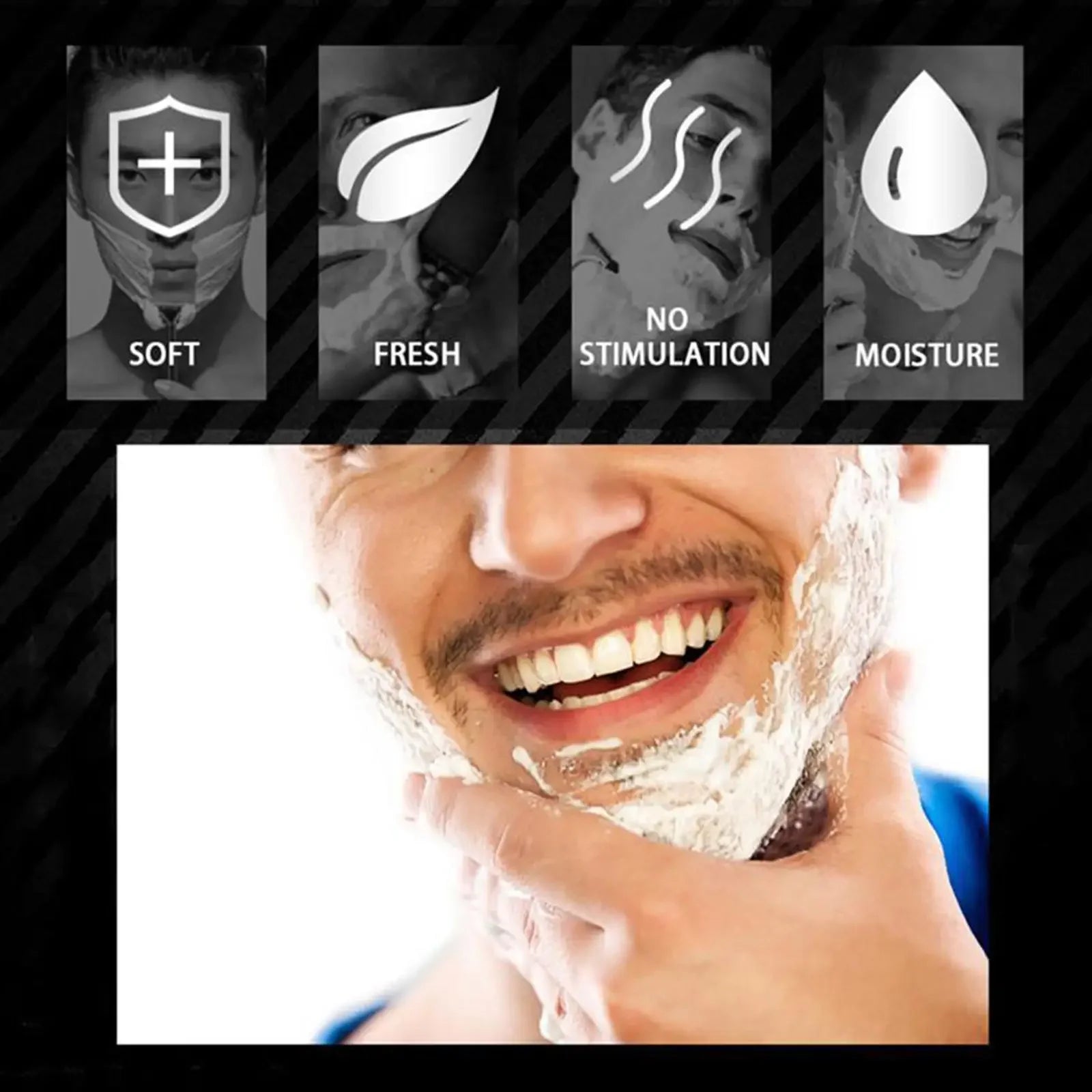 Gentle Mint Scented Handmade Shaving Soap for Men – Smooth, Non-Irritating Beard Shave Cream