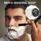 Gentle Mint Scented Handmade Shaving Soap for Men – Smooth, Non-Irritating Beard Shave Cream