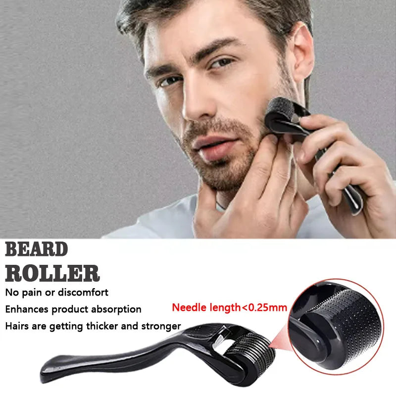 Men's beard care set, beard oil, beard balm, moisturizing, nourishing, softening and smoothing beard, with trimming tools & bear