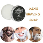 Gentle Mint Scented Handmade Shaving Soap for Men – Smooth, Non-Irritating Beard Shave Cream